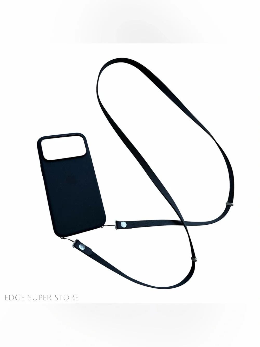 Apple iPhone 17 Pro Max Black Silicone MagSafe Case Crossbody Strap New